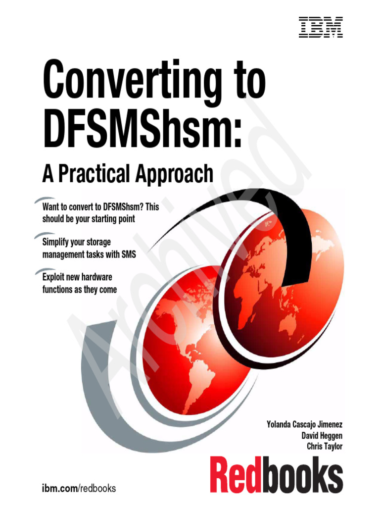Converting to DFSMShsm Guide | PDF | Backup | Computing