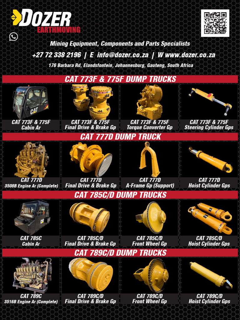 Components 2 (March 2025) . | PDF | Loader (Equipment) | Truck