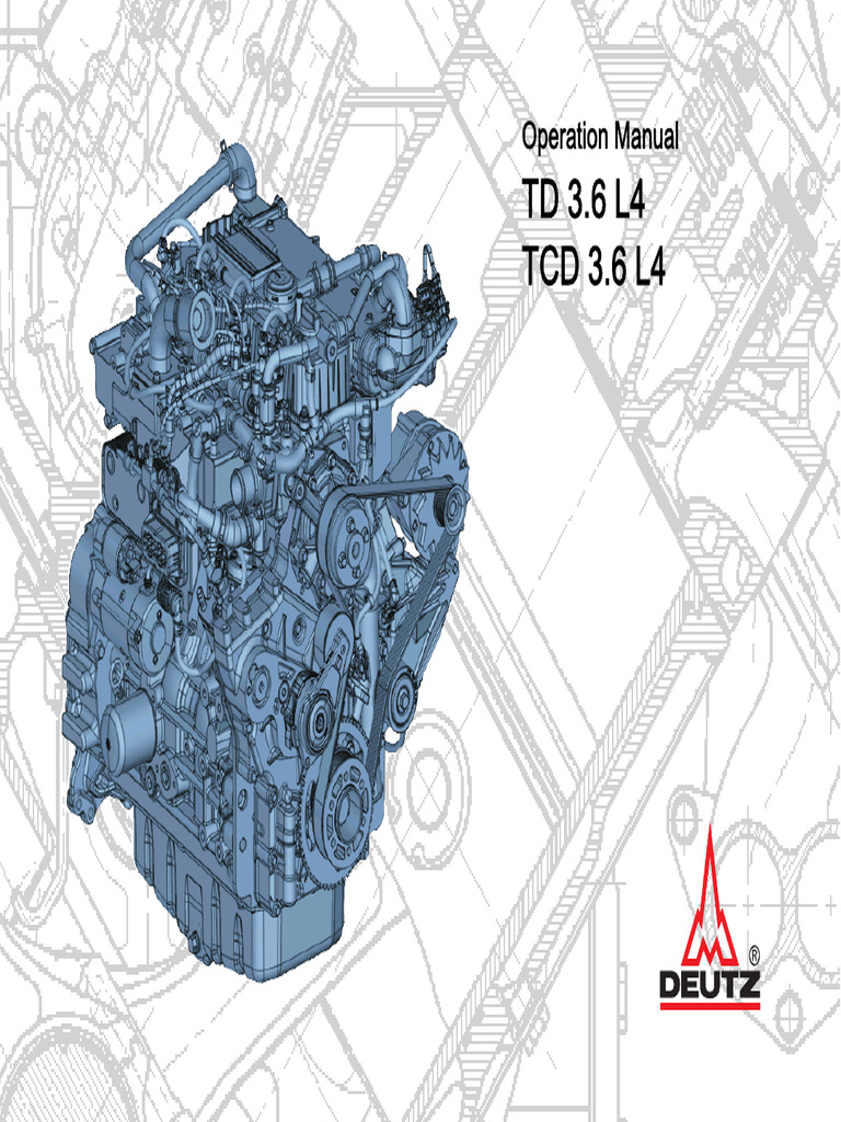 TD 3.6 L4 TCD 3.6 L4: Operation Manual | PDF | Engines | Oil