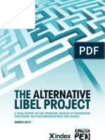 Alternative Libel Project Final March 2012