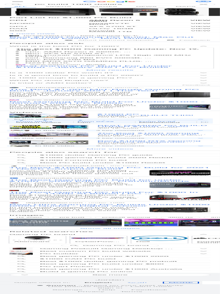PC Build 1000 Dollars - Google Search | PDF | Personal Computers ...