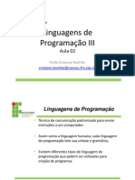 Linguagens Programação III - Aula 02