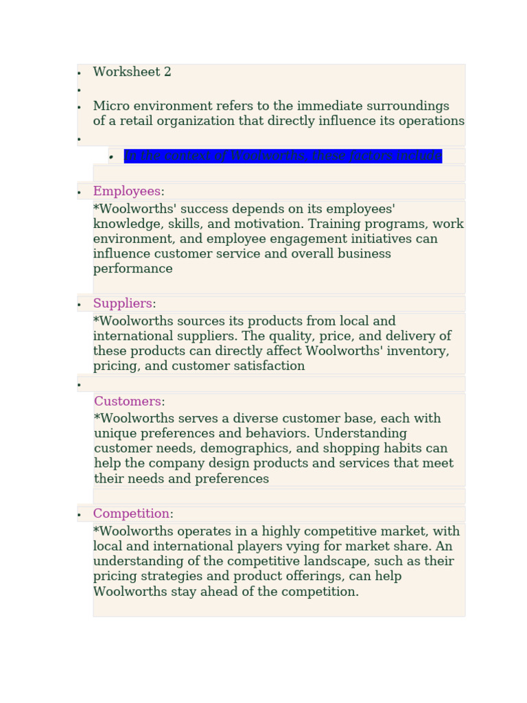 Worksheet 2 | PDF
