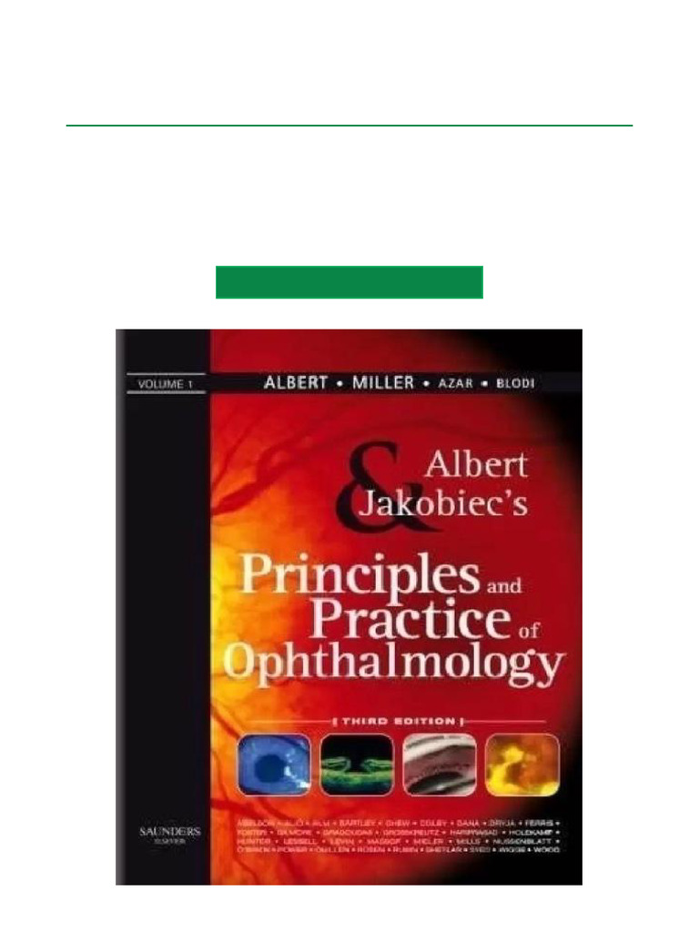Jakobiec's Ophthalmology Principles PDF | PDF | Ophthalmology | Human Eye