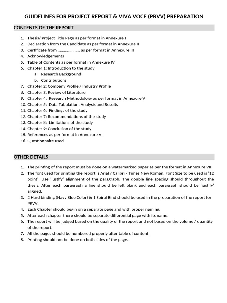 PRVV Report Format For BBA (VI) | PDF | Sampling (Statistics) | Survey ...