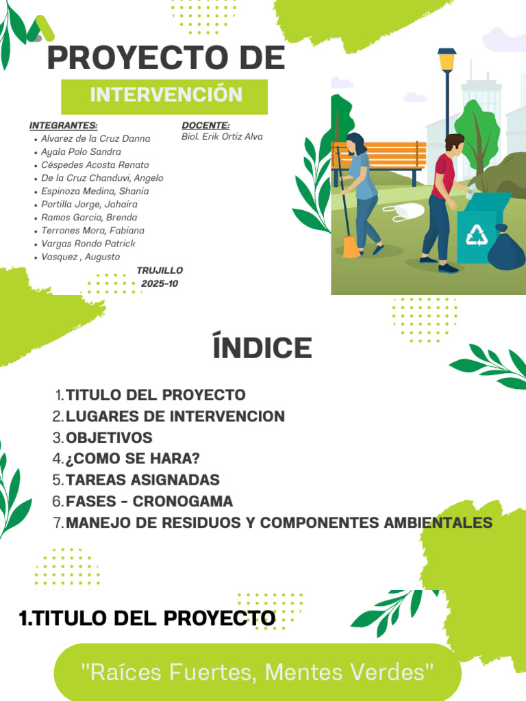 Proyecto Medio Ambiente | PDF | Residuos | Entorno natural