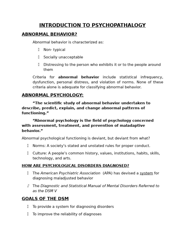 Understanding Abnormal Psychology | PDF | Mental Disorder | Psychotherapy