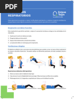 Guía de Ejercicios de Respiración | PDF | Respiración | Sistema ...