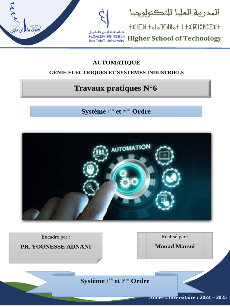Modélisation des Systèmes Dynamiques | PDF | Régulation | Mathématiques ...