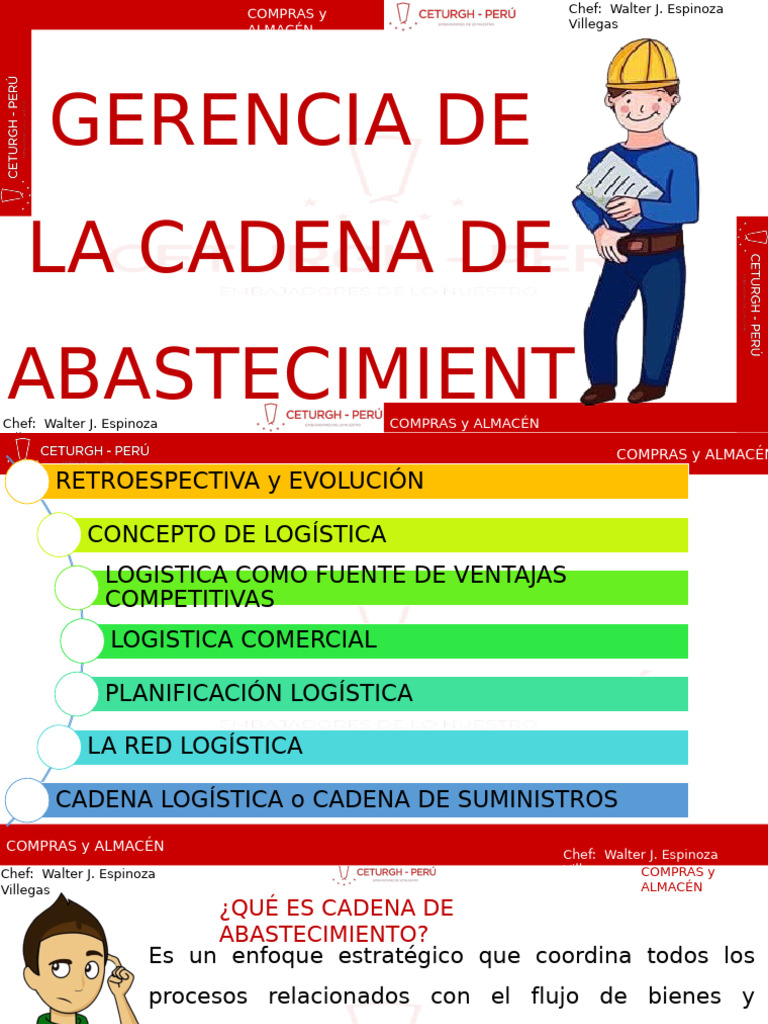 Gerencia de La Cadena de Abastecimiento | PDF | Logística | Cadena de ...