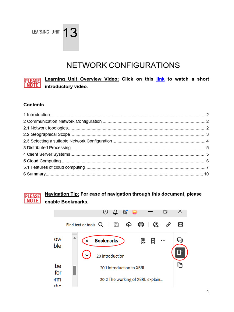 Learning Unit 13 - Network Configurations | PDF | Computer Network ...