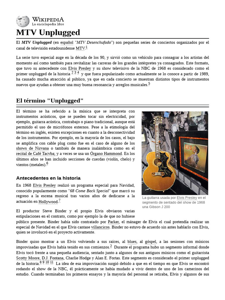 Primer MTV Unplugged en Latinoamérica | PDF | Músicos | Grupos musicales