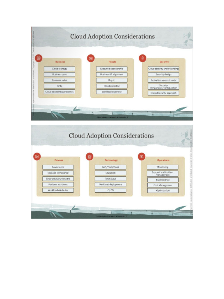 Cloud Adoption Framework and EssentialsCourse | PDF