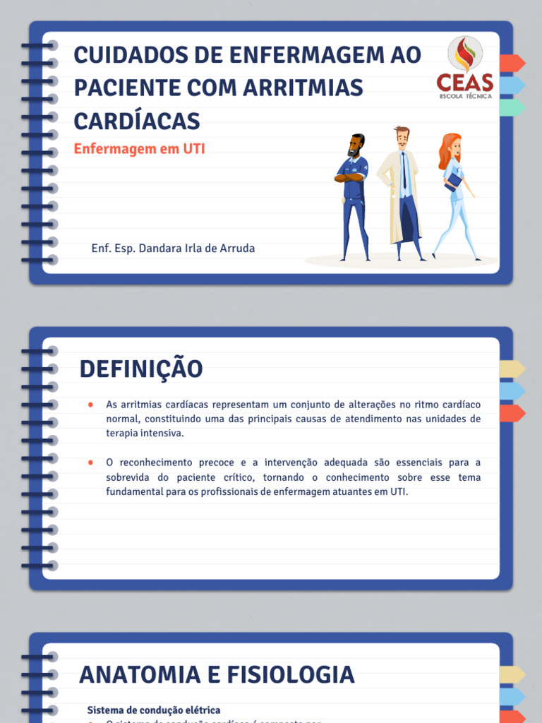 Cuidados de Enfermagem em Arritmias | PDF | Coração | Átrio (coração)