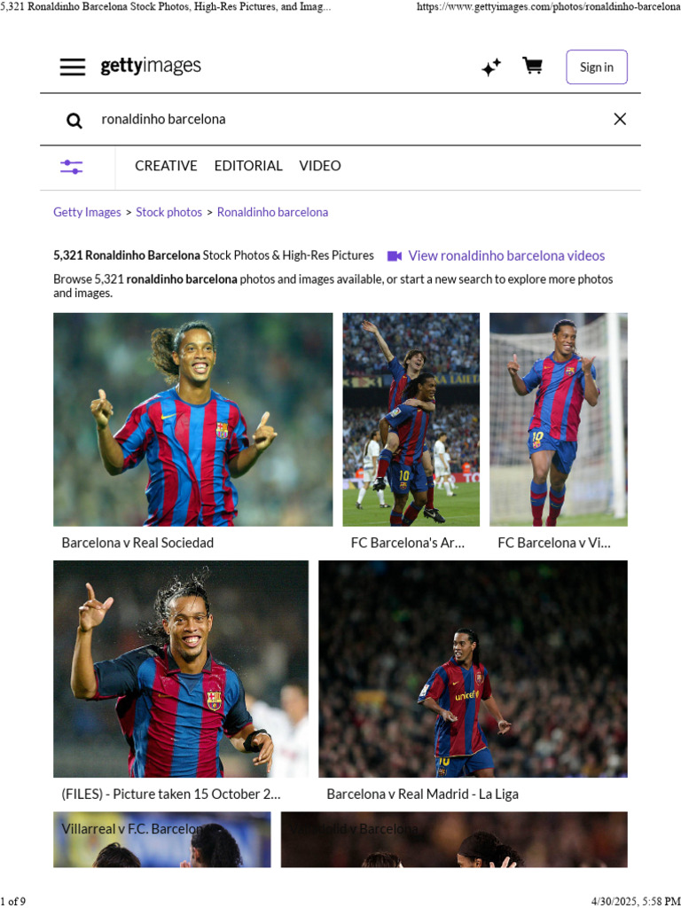 5,321 Ronaldinho Barcelona Stock Photos, High-Res Pictures, and Images ...