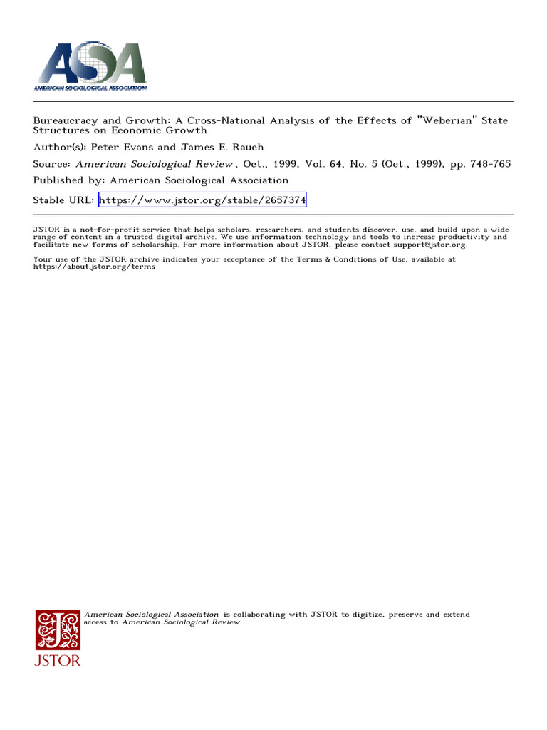 Bureaucracy's Impact on Economic Growth | PDF | Bureaucracy | Economic ...