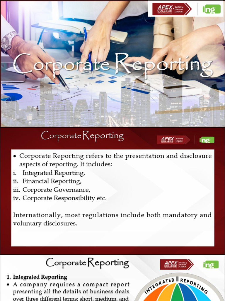 3.1.CorporatereportingReportingtoshareholdersandregulators. 177240 ...