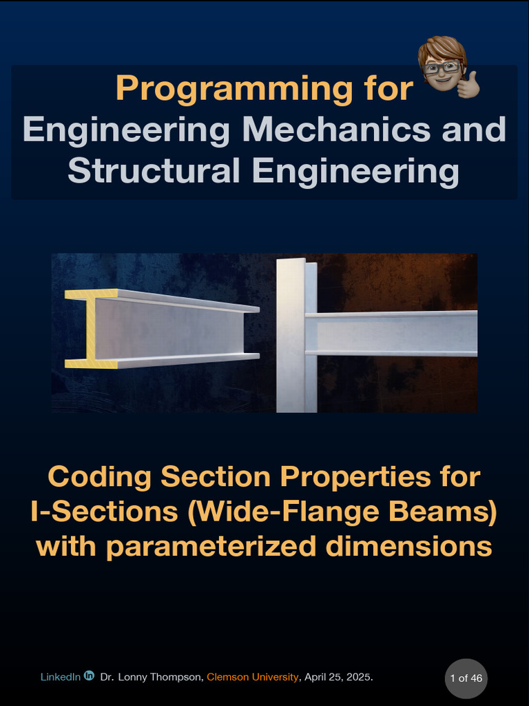 Programming For Engineering Mechanicsand Structural Engineering | PDF ...