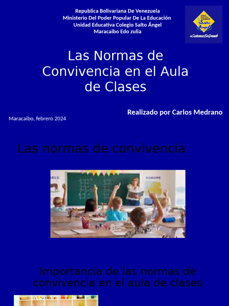 Normas de Convivencia en El Aula | PDF