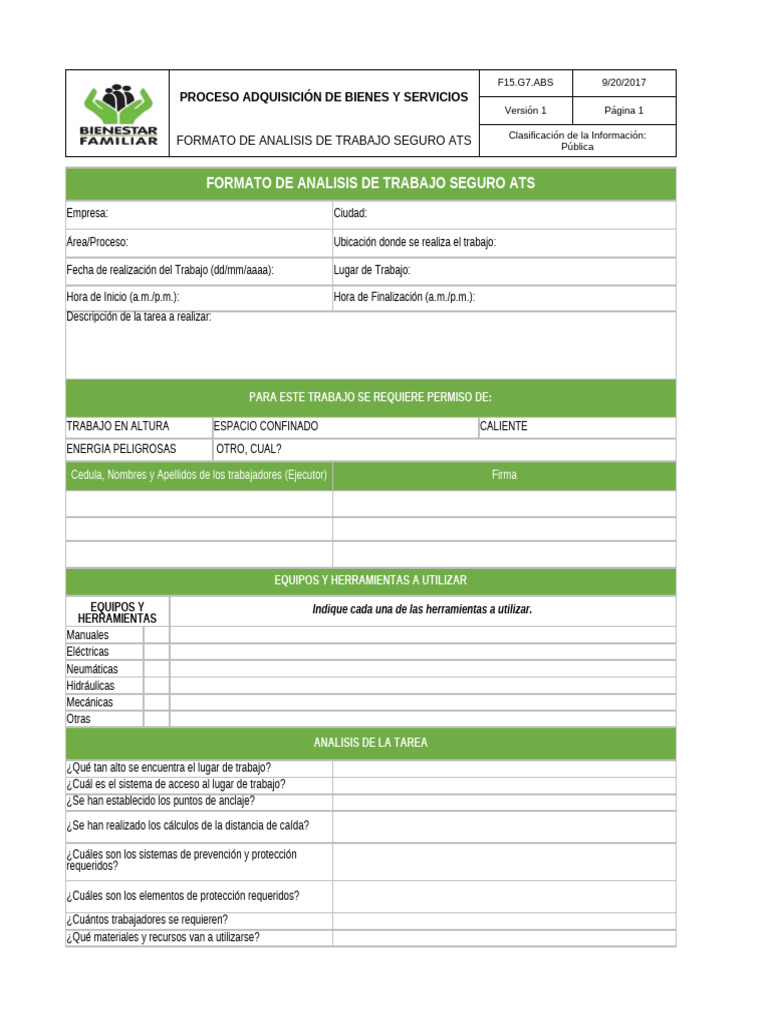 Análisis Seguro de Trabajo en Altura | PDF