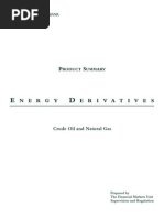 Energy Derivatives - Crude Oil and Gas