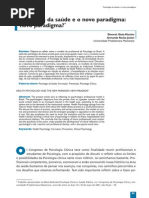 Artigo Psicologia Da Sade e o Novo Paradigma