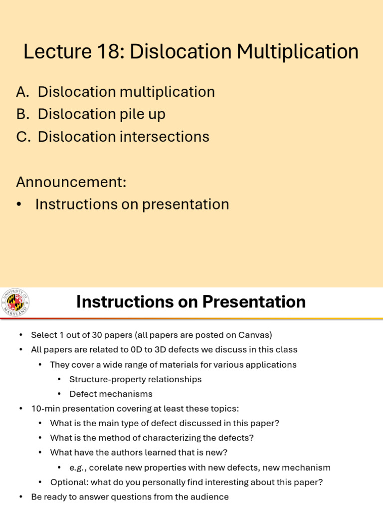 Dislocation Multiplication Mechanisms | PDF | Dislocation | Materials ...