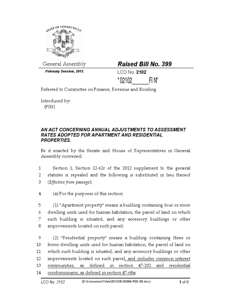 Annual Assessment Rate Adjustments | PDF | Property Tax | Taxes