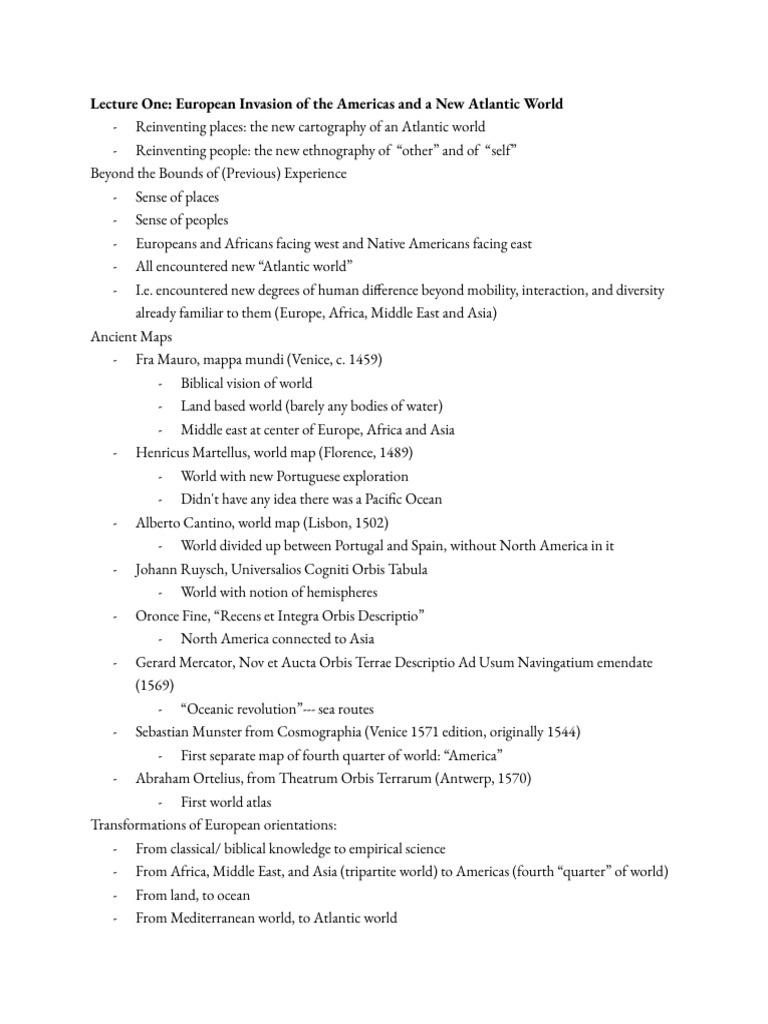 U.S. History Lecture Notes | PDF | Loyalist (American Revolution) | Slavery