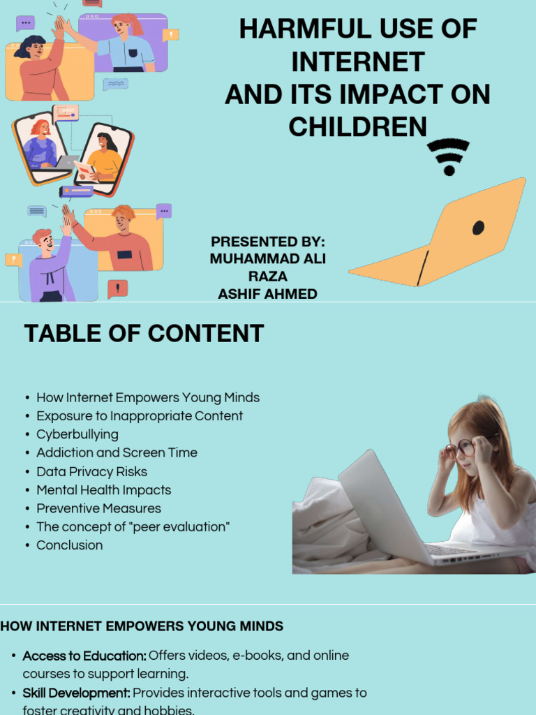 Internet Risks and Impact on Children | PDF | Cyberbullying | Mobile App