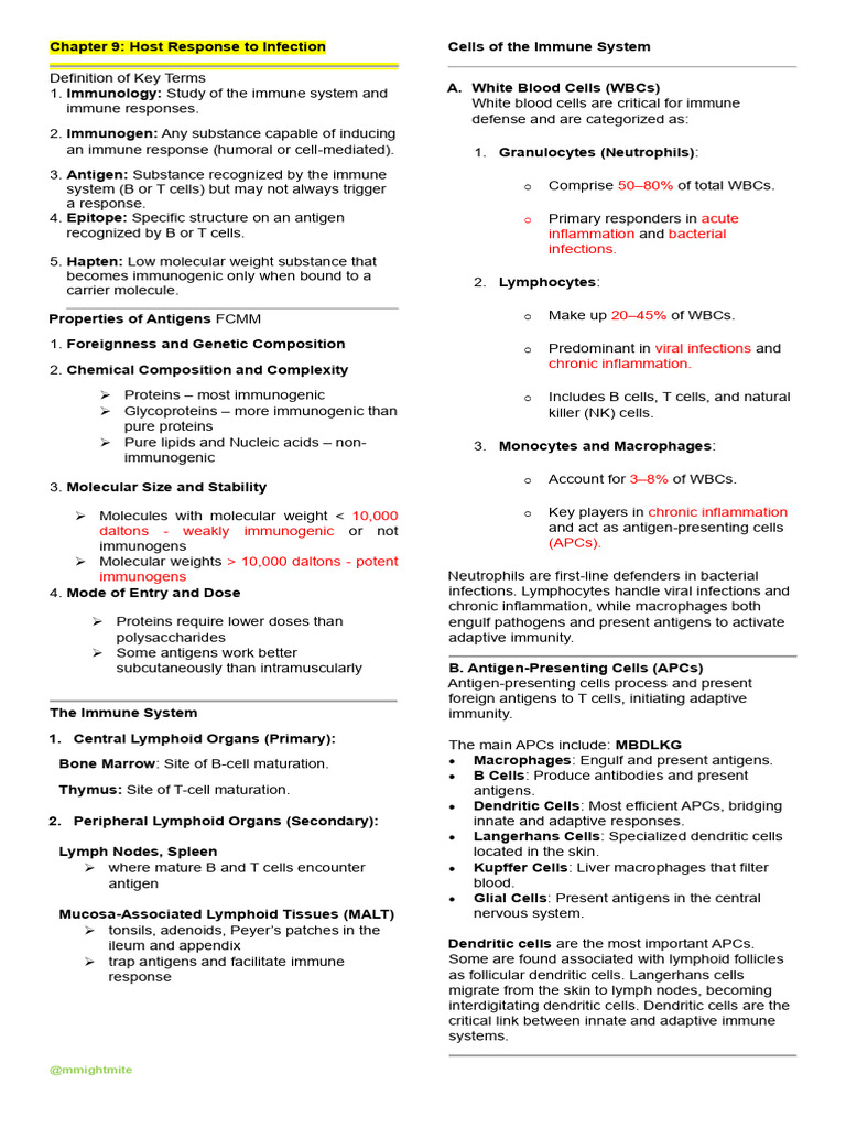 Immunology Q&A: Host Response Insights | PDF | Immune System | Antibody