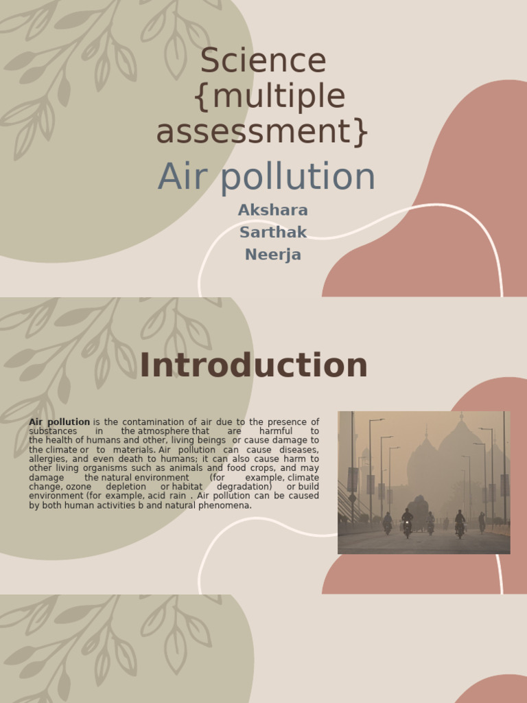 Air Pollution Causes and Effects in Mohal | PDF | Air Pollution | Pollution