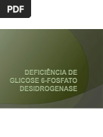 Deficiência de glicose 6-fosfato desidrogenase