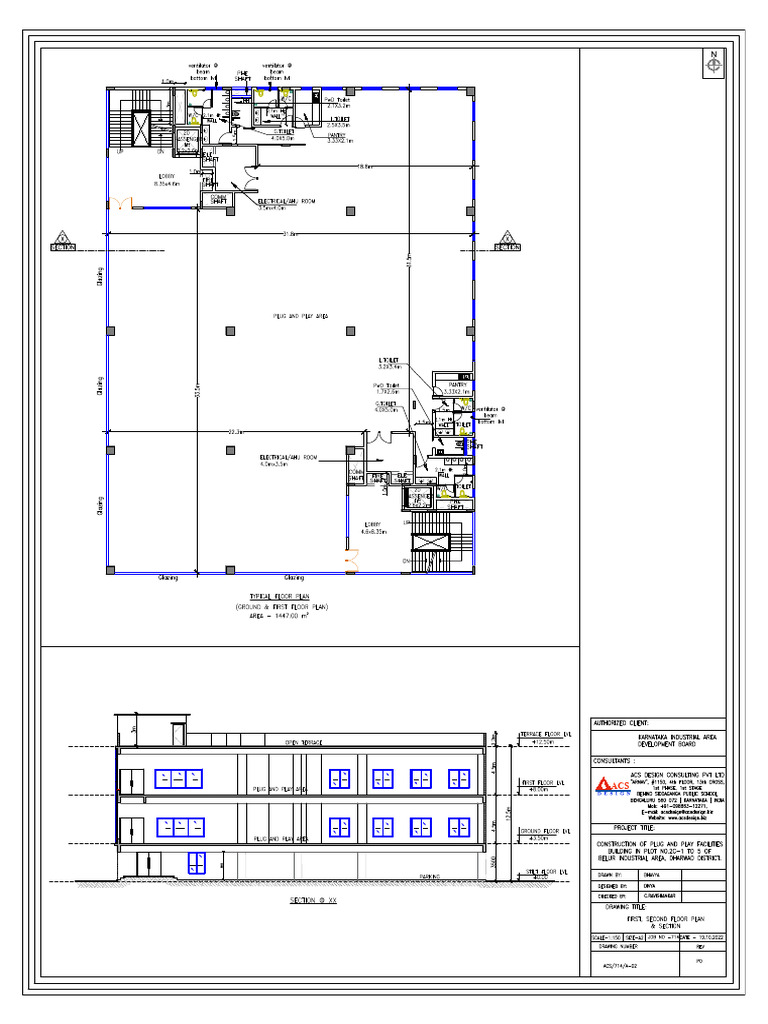 dharwad typical floor plan & section | PDF