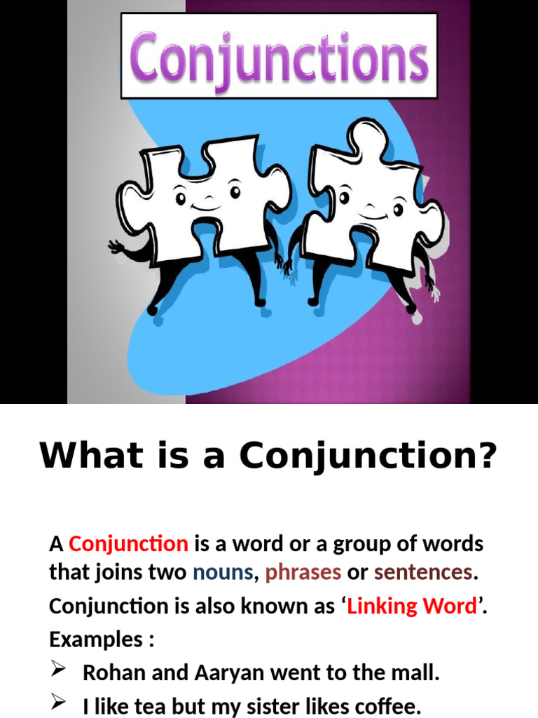 Understanding Conjunctions and Their Types | PDF | Syntactic ...