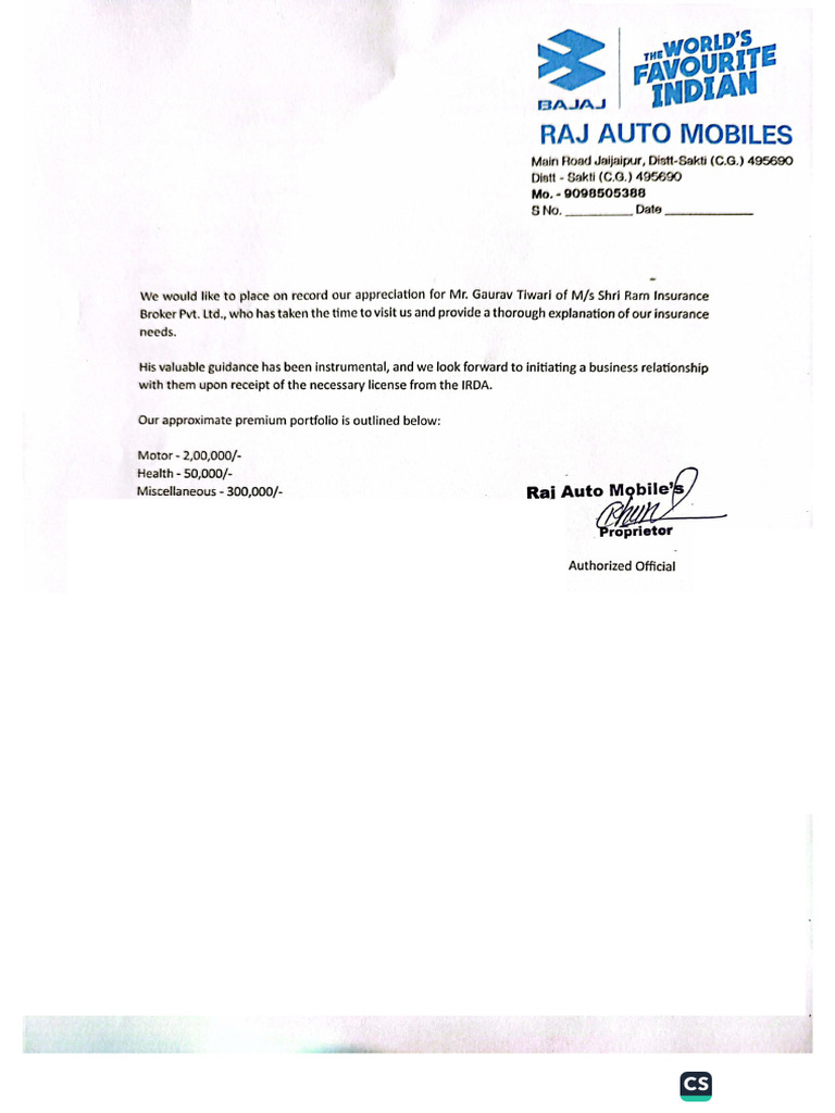 Raj Automobiles | PDF