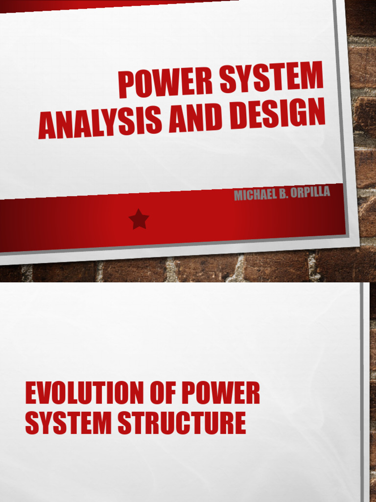 Power System Evolution and Design Insights | PDF | Electric Power ...