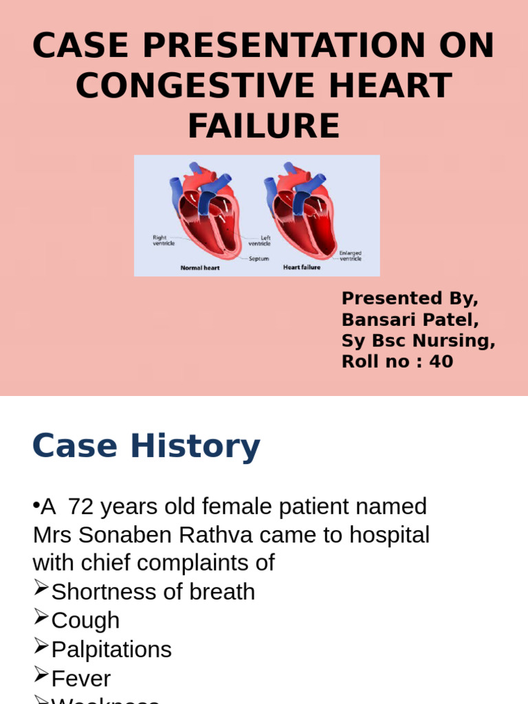 Congestive Heart Failure Case Study | PDF | Heart | Heart Failure