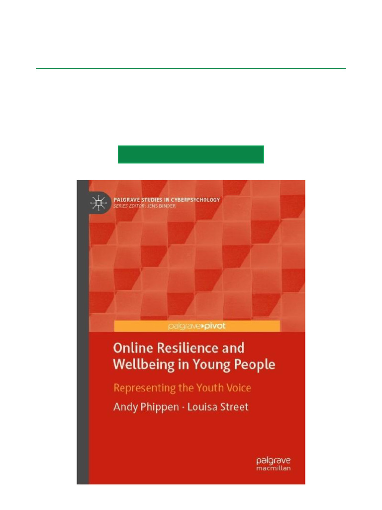 Youth Resilience and Online Wellbeing | PDF | Psychological Resilience ...