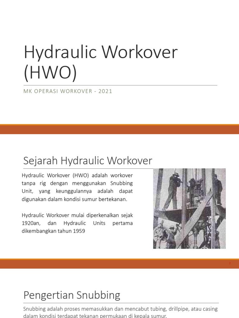 Komponen dan Keuntungan Hydraulic Workover | PDF