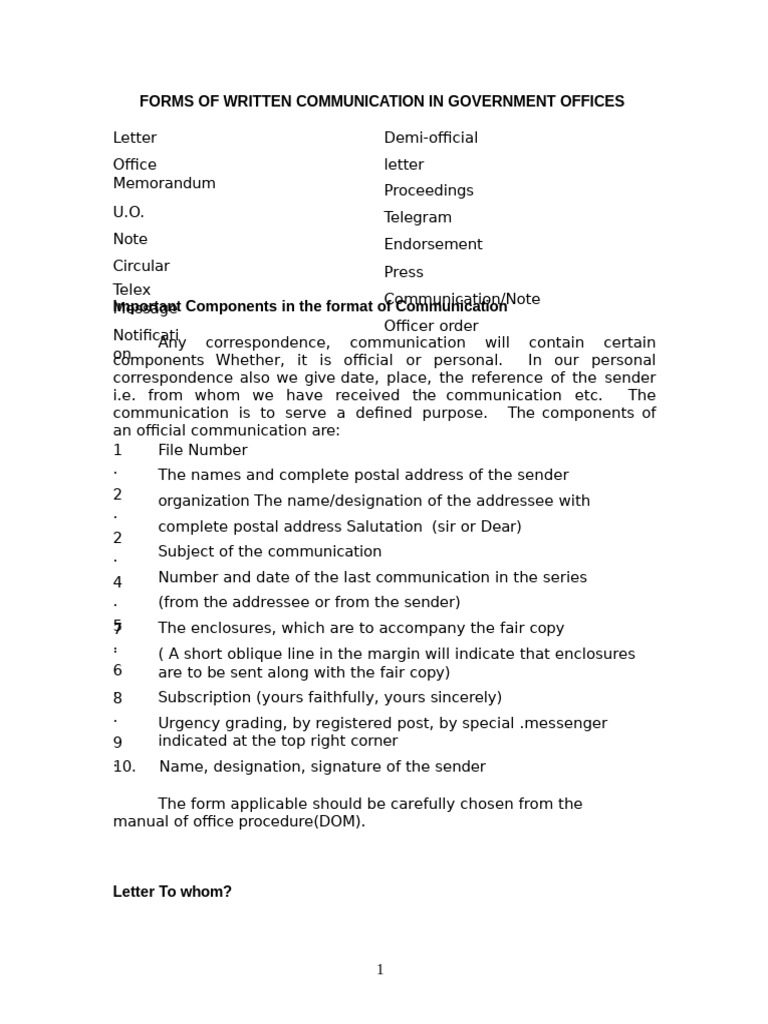 On Forms of Communication | PDF | Telegraphy | Memorandum