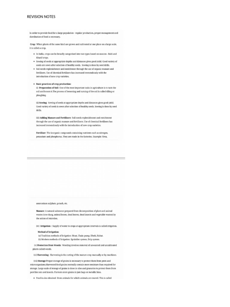 Revision Notes | PDF