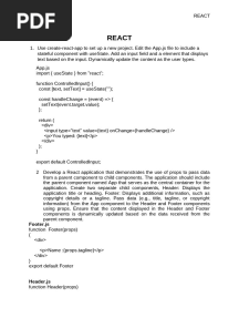 React Lab Manual