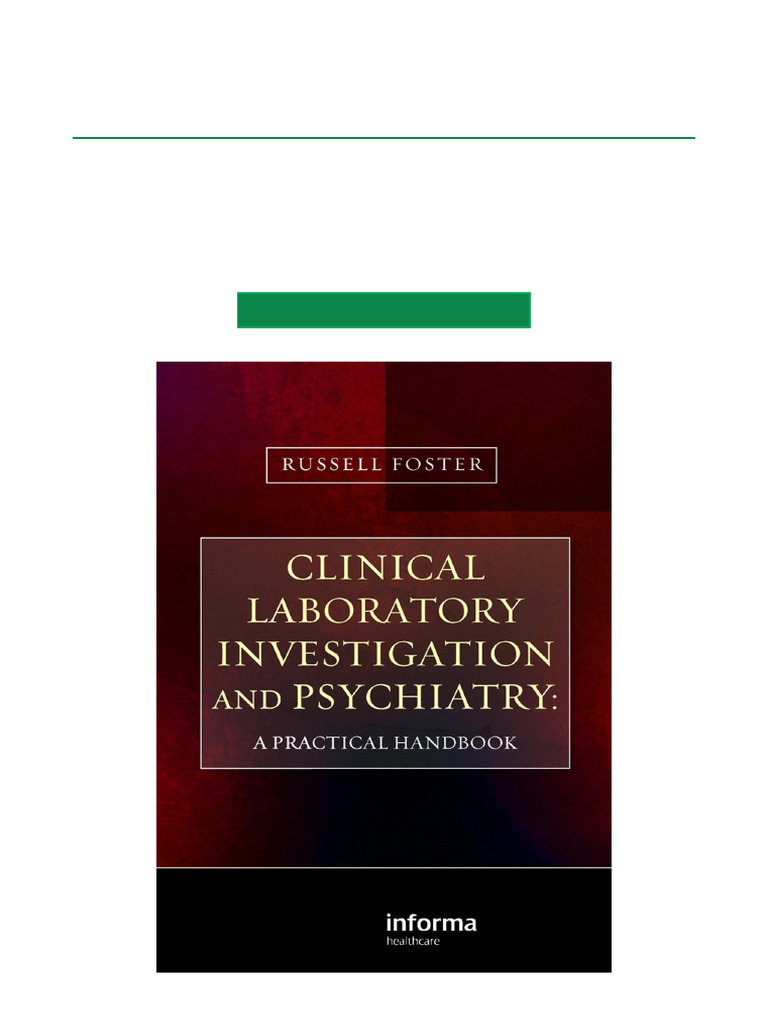 Clinical Lab Investigation in Psychiatry | PDF | Antipsychotic ...