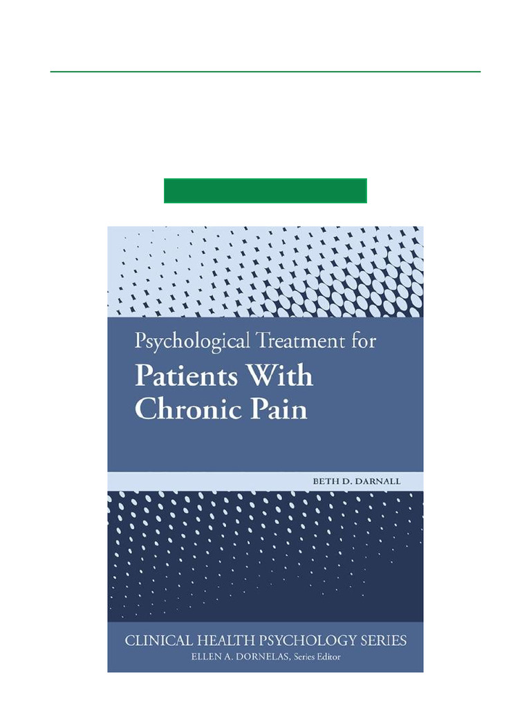 Emotional Processing and Chronic Pain | PDF | Pain | Pain Management