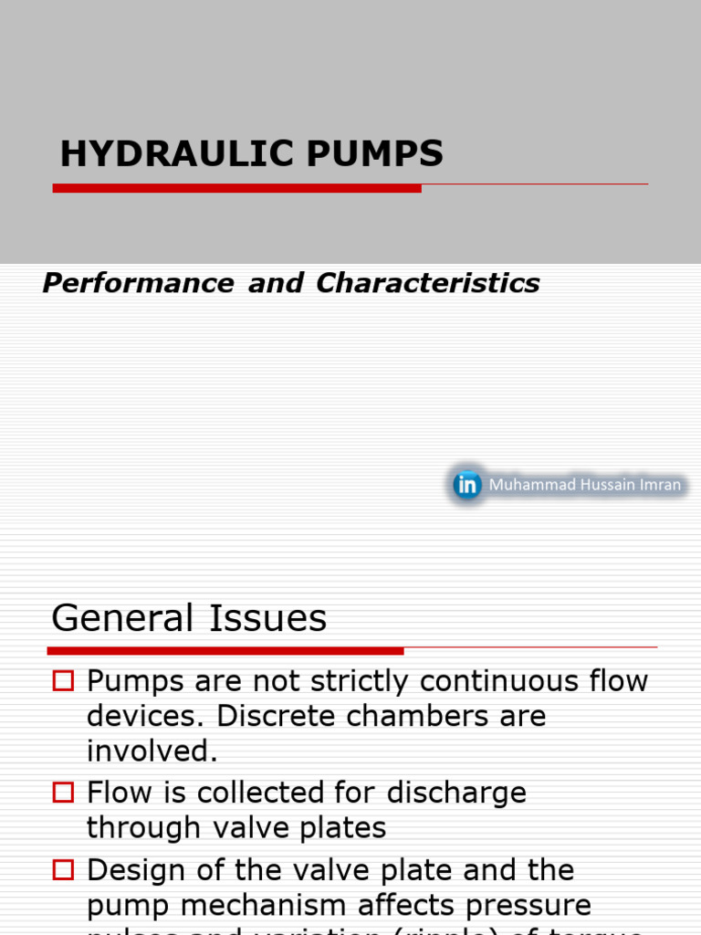Hydraulic Pumps | PDF | Pump | Mechanical Engineering