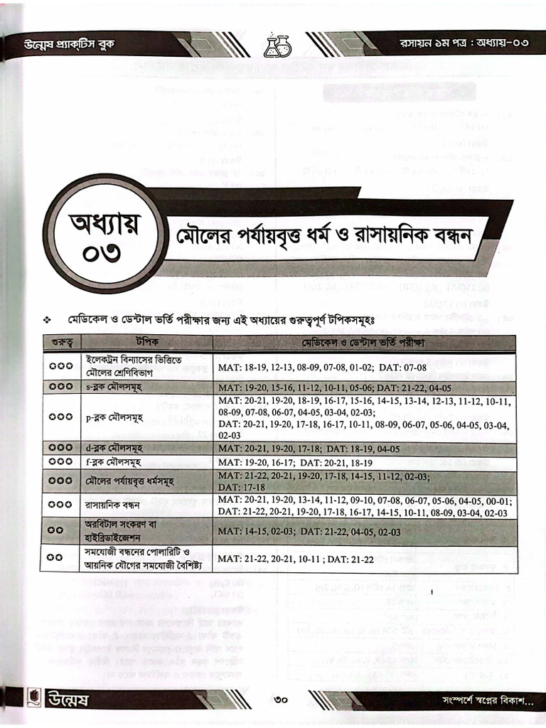 Chemistry 1st 3rd Chapter | PDF