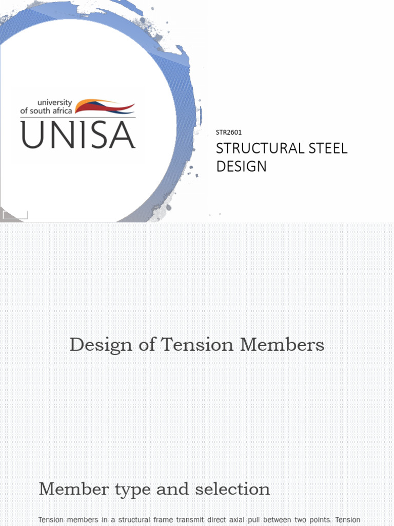 Tension Member Design in Steel Structures | PDF | Stress (Mechanics ...