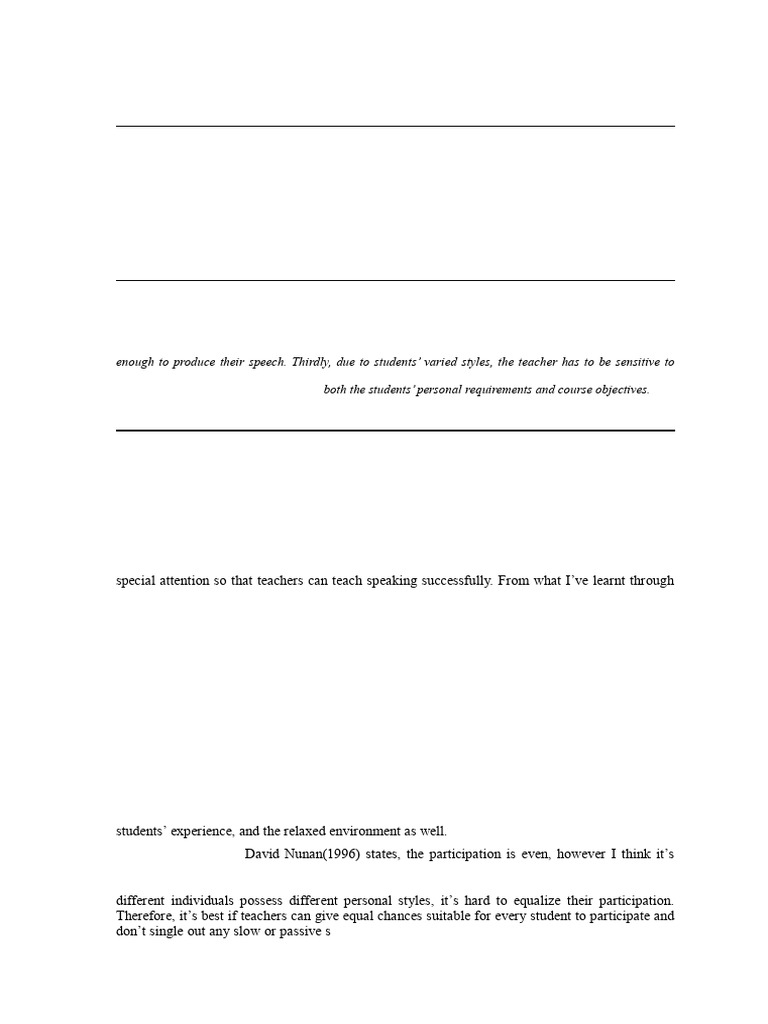Key Principles for Teaching Speaking Skills | PDF | Teachers | Fluency