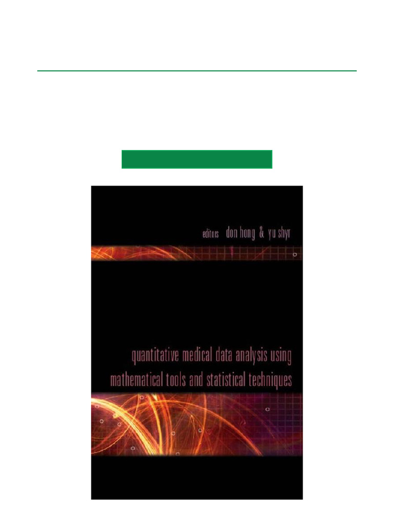 Quantitative Medical Data Analysis Guide | PDF | Akaike Information ...